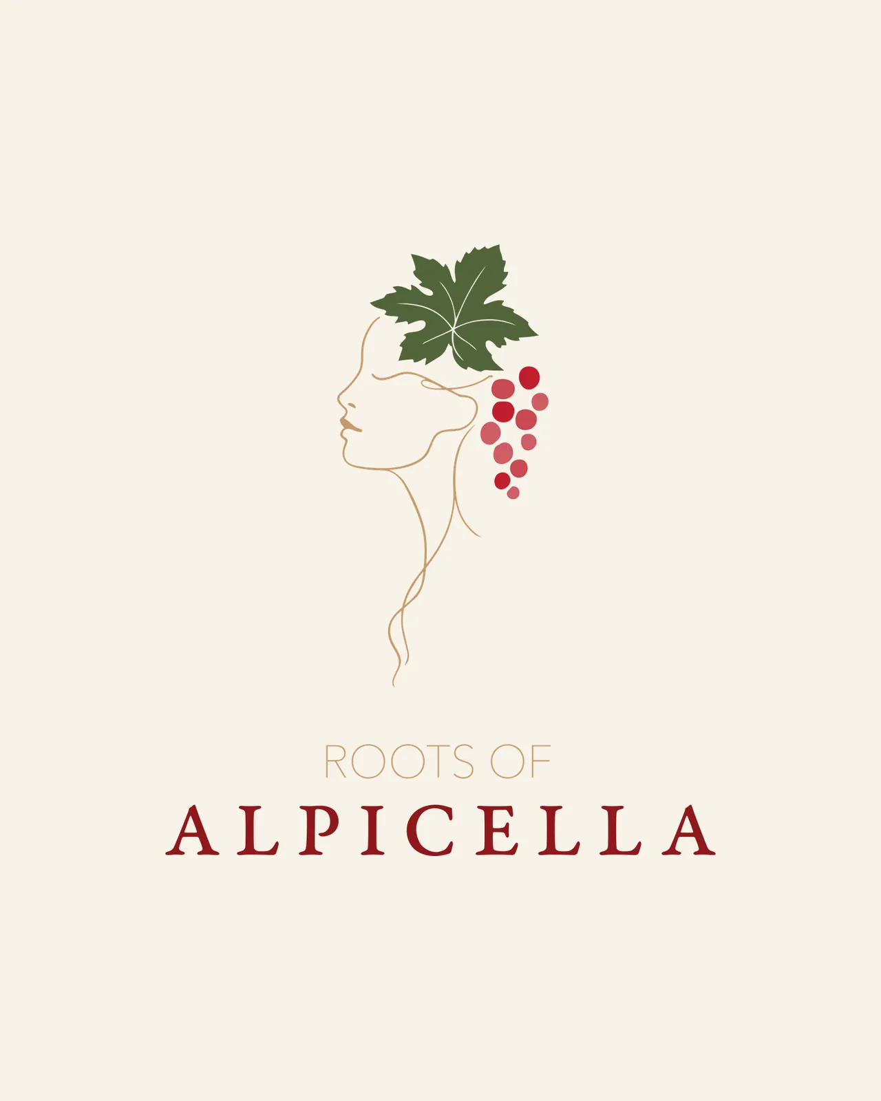 Roots of Alpicella-logoen på lys bakgrunn